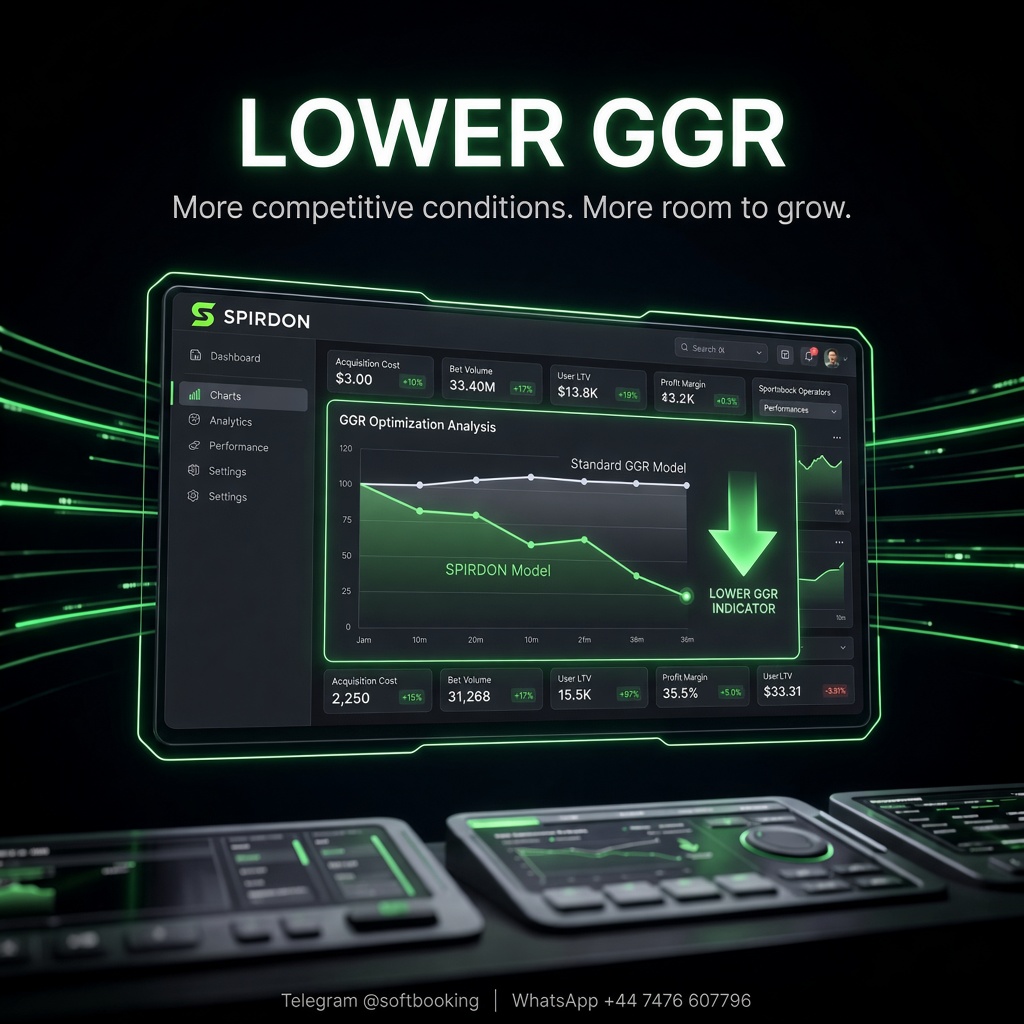 Spirdon sportsbook GGR optimisation analytics dashboard